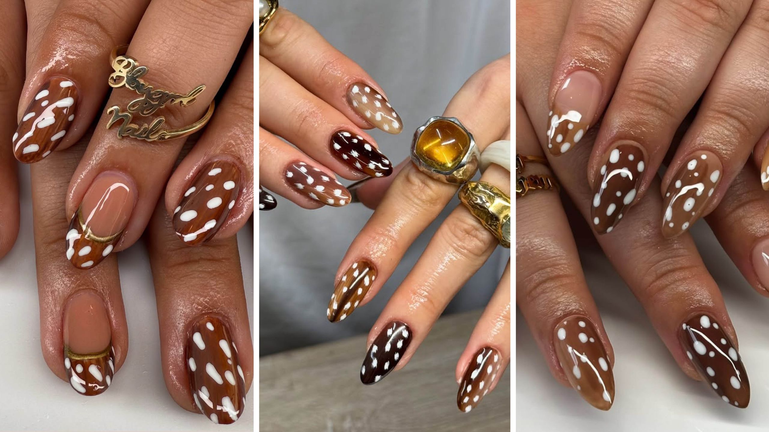 Deer Print Nails: The Spotted Manicure Trend Taking Over This Fall