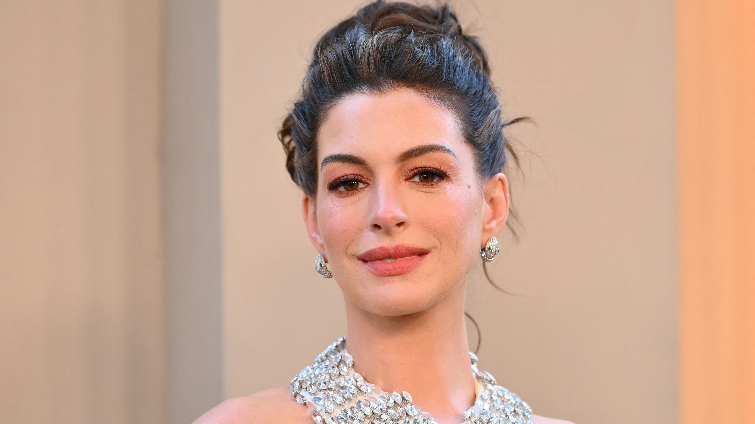 Anne Hathaway's Coordinated Red Lipstick and Nails Spark Fall's Boldest Trend