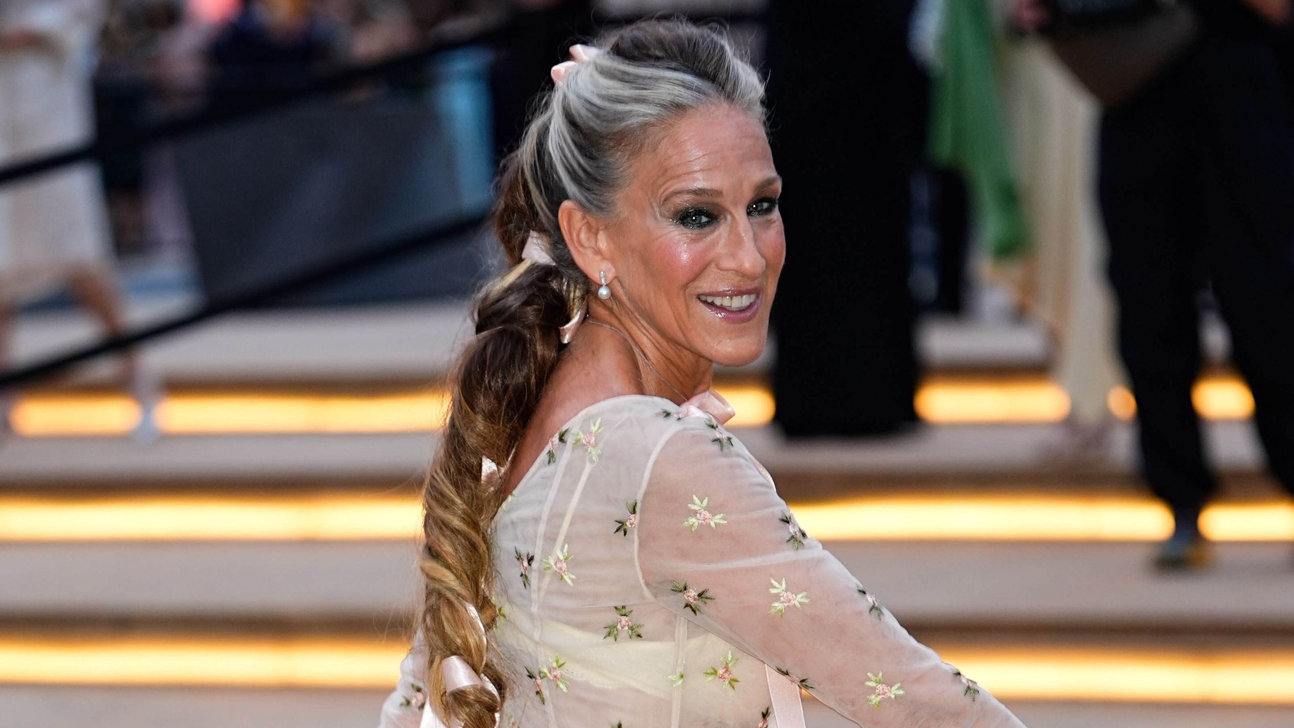 Sarah Jessica Parker's Fairytale Fishtail Braid at NYC Ballet Gala